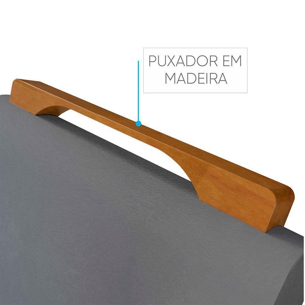 Conjunto Sala De Jantar Natalle 4 Lugares Mesa Redonda Tampo Em Vidro 1,0m E 4 Cadeiras Móveis Mundial Mel/offwhite/cinza Profundo - 3