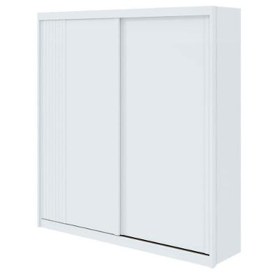 Guarda Roupa Casal Velaris 2 Portas de Correr 4 Gavetas Branco Móveis Lopas