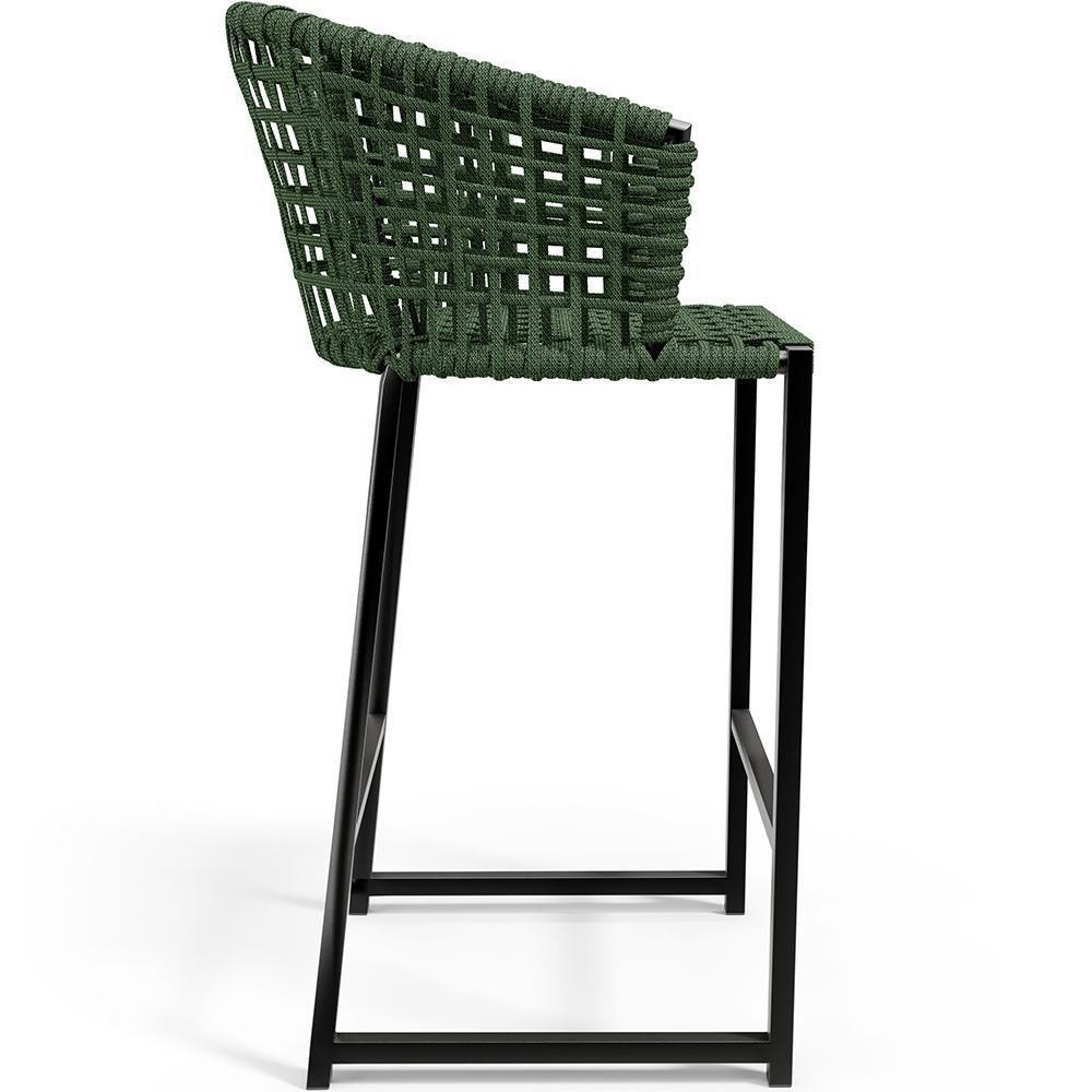 Kit Mesa Bistrô Com 03 Banquetas Área Gourmet D04 Verde - 3