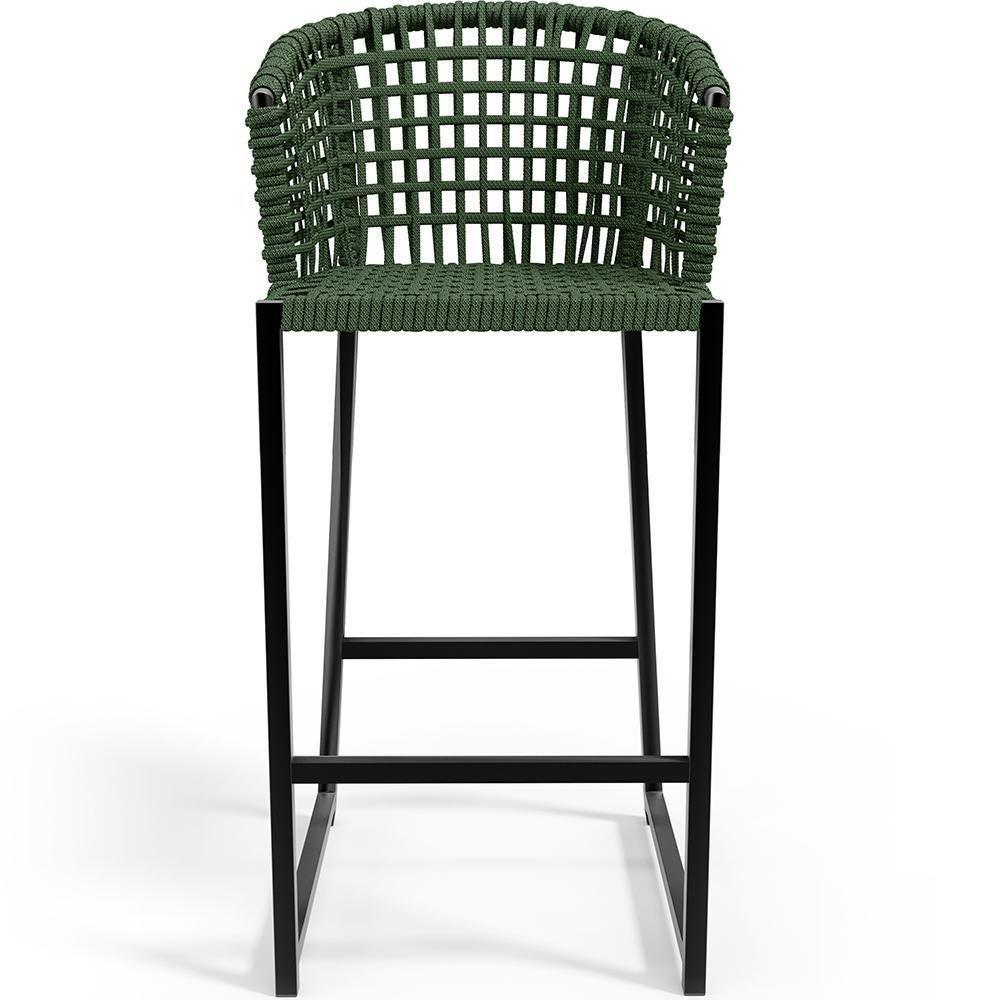 Kit Mesa Bistrô Com 03 Banquetas Área Gourmet D04 Verde - 4