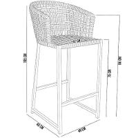 Kit Mesa Bistrô Com 03 Banquetas Área Gourmet D04 Verde - 6