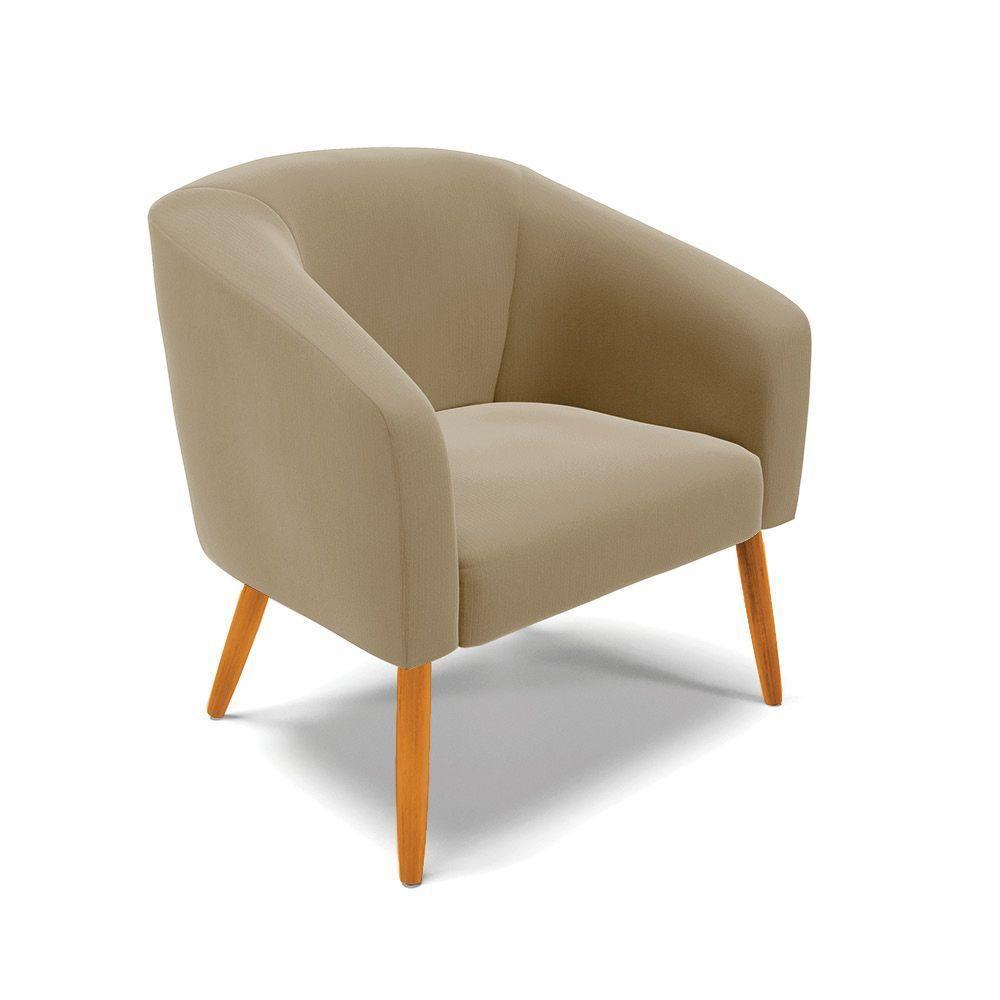 Kit 02 Poltronas Stella Suede Pés Palito Castanho - D'rossi Cor Marrom Rato - 2