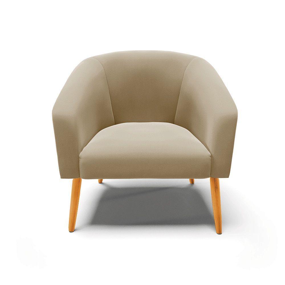 Kit 02 Poltronas Stella Suede Pés Palito Castanho - D'rossi Cor Marrom Rato - 5