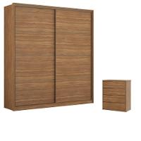 Conjunto Quarto Guarda Roupa E Comoda Napolis Amendola - 1