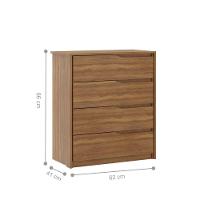 Conjunto Quarto Guarda Roupa E Comoda Napolis Amendola - 5