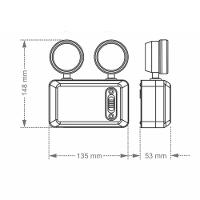 Luminária Emergência Bloco Autônomo Taschibra Farol 250 Lumens Bivolt - 3