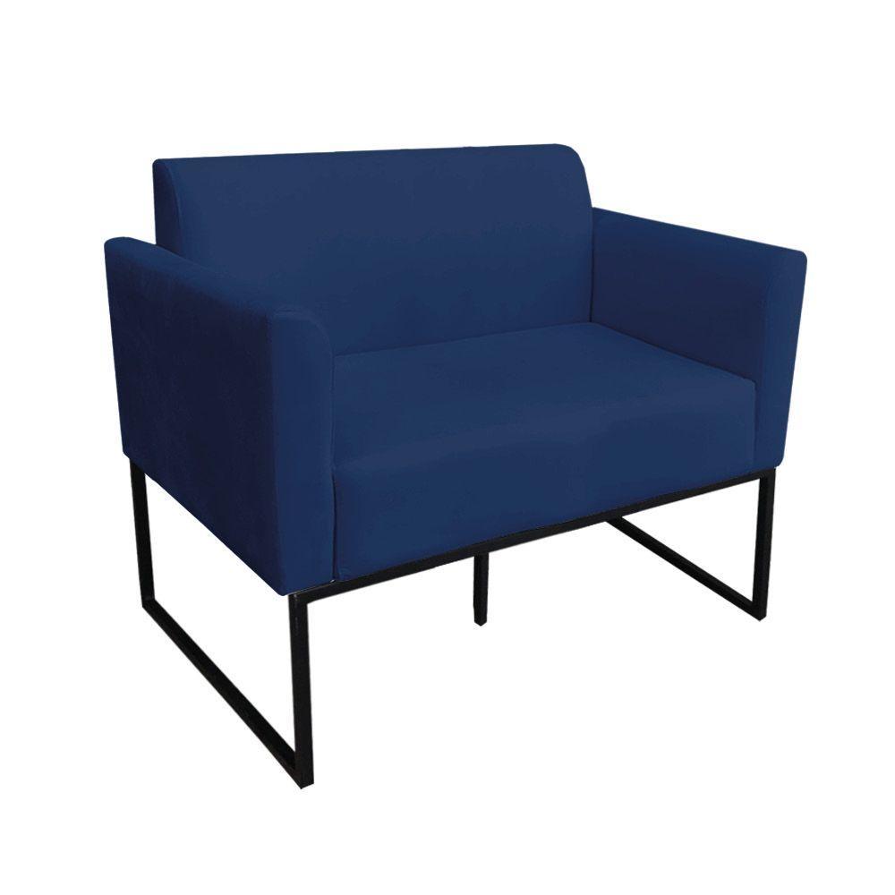 Namoradeira Marisa Suede Preto Azul Marinho - 1