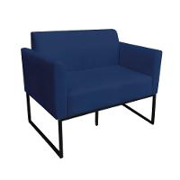 Namoradeira Marisa Suede Preto Azul Marinho - 1