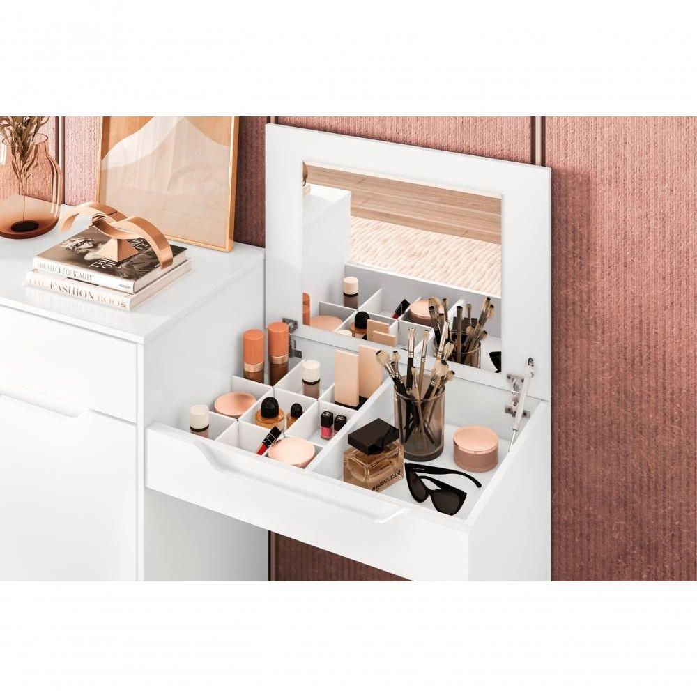 Penteadeira Evelyn Branco Fosco Liso - 4