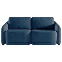 Sofá Cama Modulado Retrátil E Reclinável Varsóvia 236cm Veludo Azul Marinho G33 - Gran Belo - 7