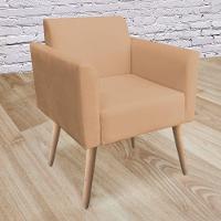 Poltrona Marisa Suede Caramelo Sisal Pés Palito Natural - 2