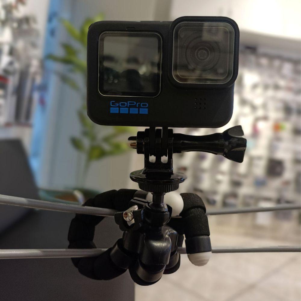 Mini Tripé Octopus Preto + Adaptador para DSLR, GoPro e Similares - 4