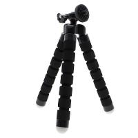 Mini Tripé Octopus Preto + Adaptador para DSLR, GoPro e Similares - 7