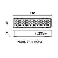 Luminária De Emergência Blumenau 30 Leds Recarregável Bivolt - 3