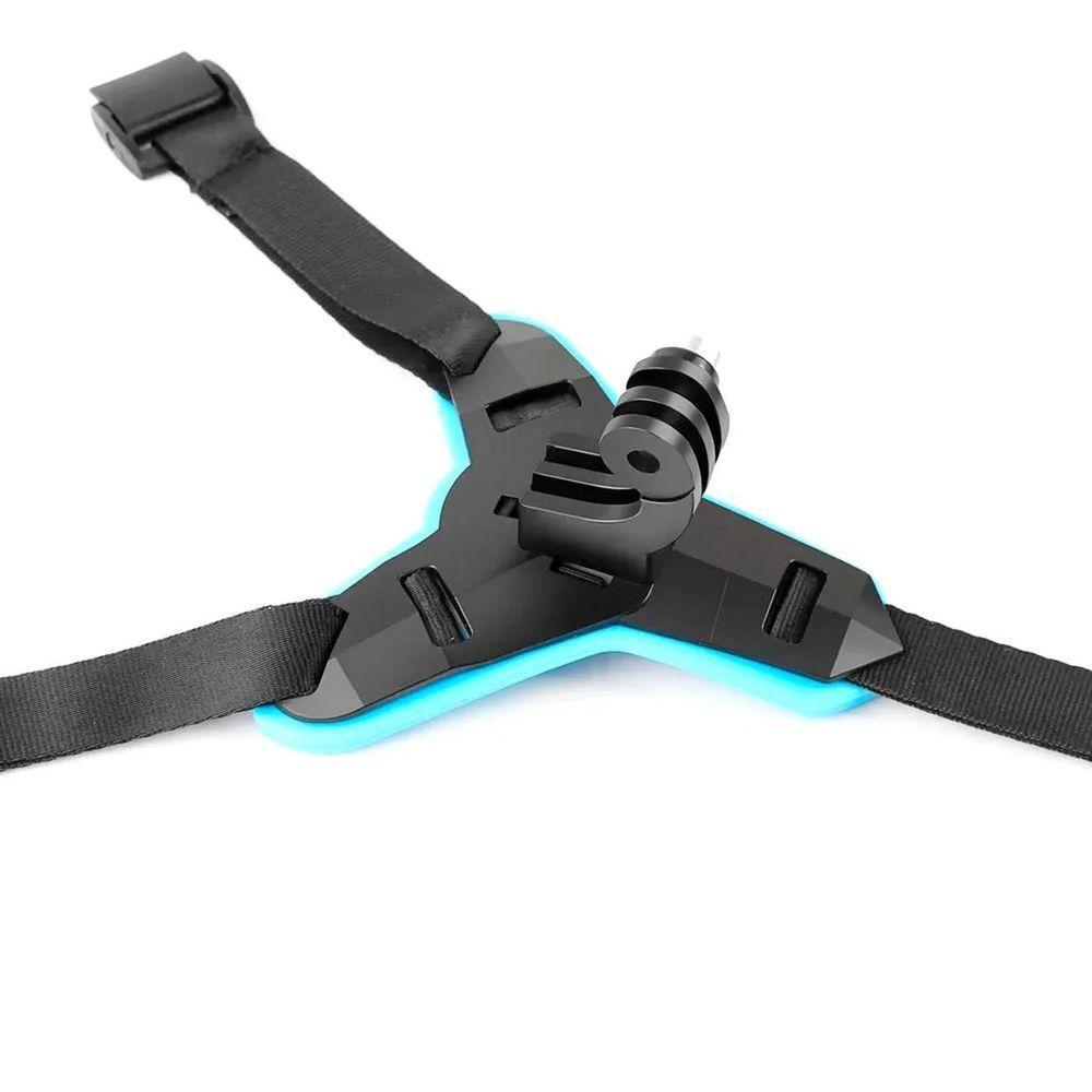 Fivela com Adaptador Capacete Queixeira para GoPro e Similares Cor Azul - 6