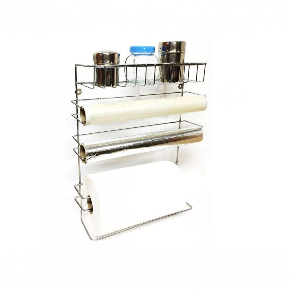 Suporte 5 Em 1 Para Parede Cozinha Porta Papel Toalha Film Nome Do Desenho:5 Em 1 - 4