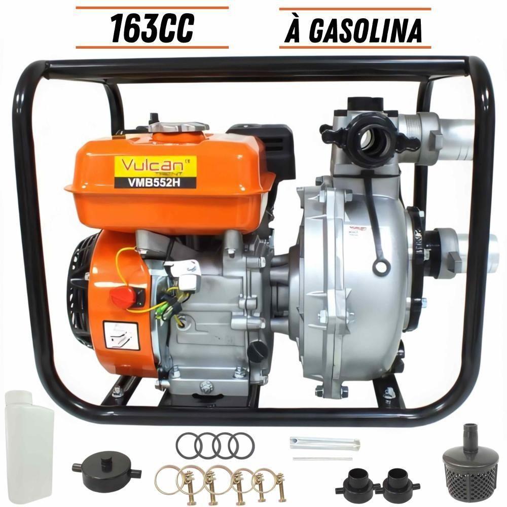 Motobomba Autoescorvante Vulcan à Gasolina 4t 163cc 5,5hp - 2