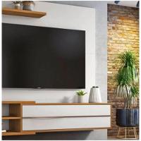 Painel Para Tv Até 60'' 1 Porta Luz De Led Nt1115 Notável Off White Com Freijo Trend - 2