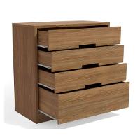 Cômoda S824 Com 4 Gavetas Em Mdp Kappesberg Nogueira - 3