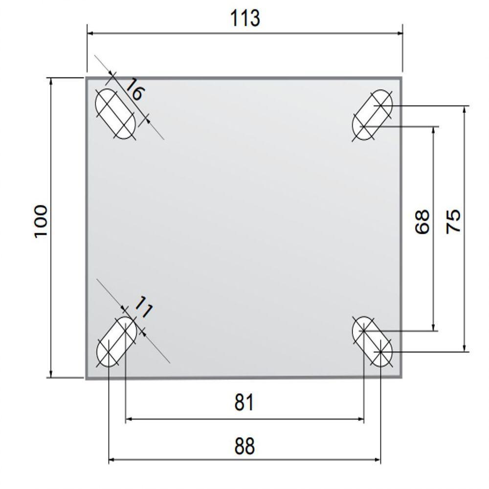 Rodizio Giratório 4 Pol. Placa C/ Freio Rolamento - 4