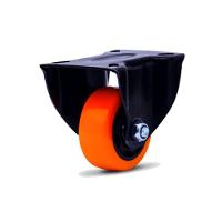 2 Rodizio 3 Pol. Fixo Polipropileno Laranja Serie 312 Colson - 3