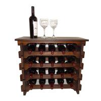 Adega Vinho Madeira 20 Garrafas Tipo Mesinha Imbuia C05 - 1