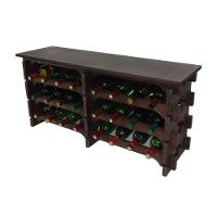 Adega Vinho Madeira 24 Garrafas Tipo Mesa Imbuia C08 - 2