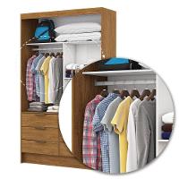 Closet De Casal Sevilha Com 6 Gavetas Carioca Móveis Freijó - 2