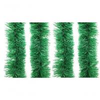 Kit 4 Festão De Natal Verde Opaco 9cm X 2m Total 8 Metros - 1