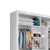 Closet Casal Clarice Sem Gavetas Carioca Móveis Branco - 5