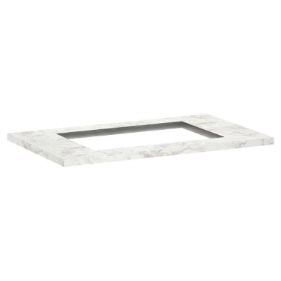 Tampo De 70cm X 54,5cm Para Cooktop 4 Bocas Com Furo De 50cm X 35cm Luciane Móveis Marmore Bp