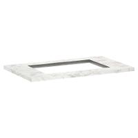 Tampo De 70cm X 54,5cm Para Cooktop 4 Bocas Com Furo De 50cm X 35cm Luciane Móveis Marmore Bp - 2