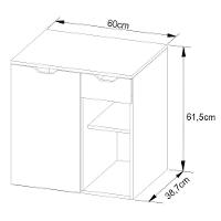 Gabinete Suspenso Para Cuba De Banheiro Marmore Branco