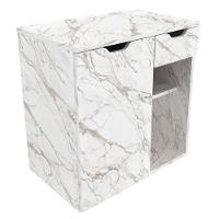 Gabinete Suspenso Para Cuba De Banheiro Marmore Branco - 6