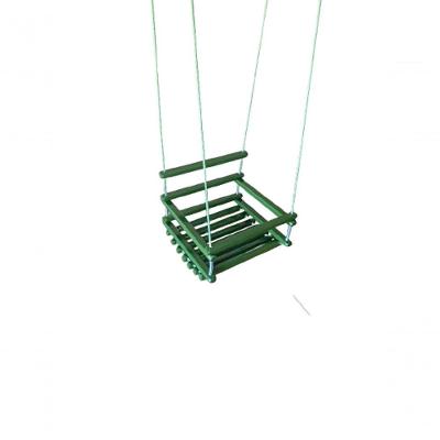 Balanço Gangorra Infantil Madeira 35x35 Verde Suporta 80kg.