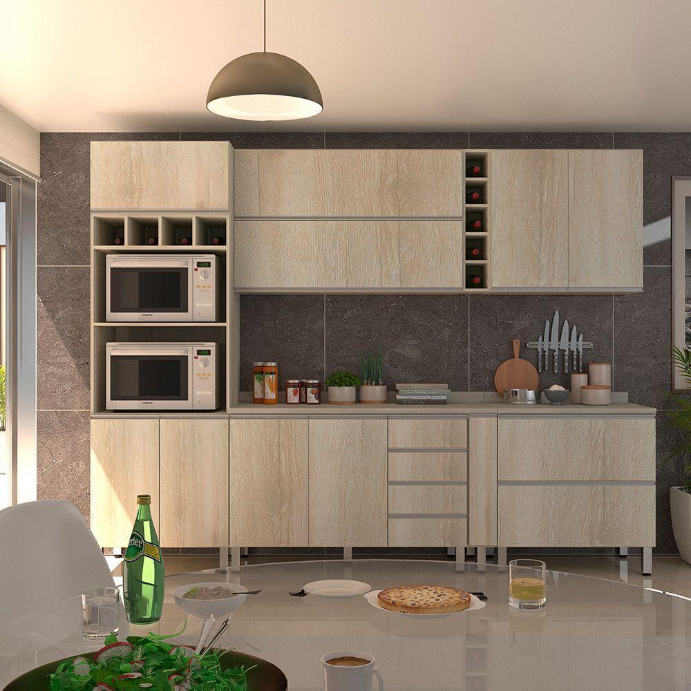 Cozinha Completa 7 Peças Com Tampo Lis Legno Crema - 1