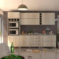 Cozinha Completa 7 Peças Com Tampo Lis Legno Crema - 1