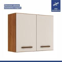 Cozinha Completa 14 Portas 3 Gavetas Atenas Kaiki Moveis Nature/off White - 12