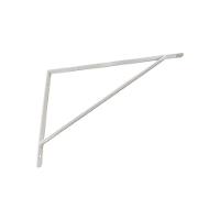 Kit Suporte Prateleira Com 6 Peças Em Aço Mão Francesa 40x25 Branco - 2