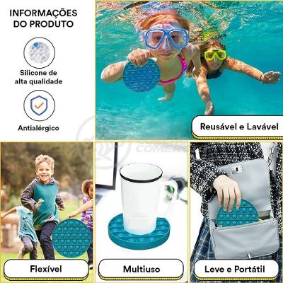 Pop It Circular Anti Stress Azul