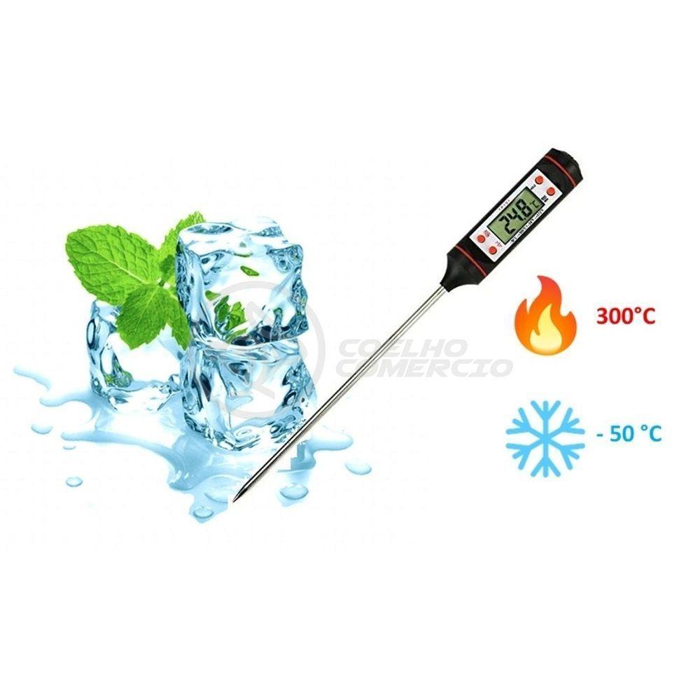 Termômetro Culinário Cozinha Digital Mede -50ºc A +300ºc - 1