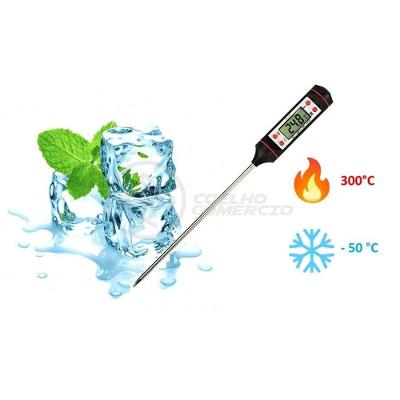 Termômetro Culinário Cozinha Digital Mede -50ºc A +300ºc