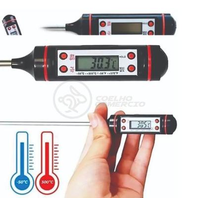 Termômetro Culinário Cozinha Digital Mede -50ºc A +300ºc