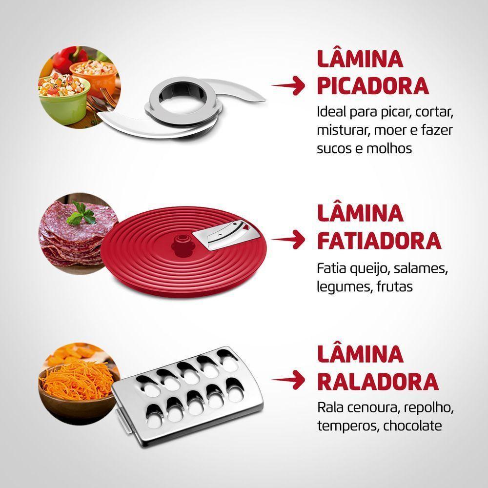 Multiprocessador Turbo Chef 9 Em 1 Mondial Mpn-01-rf Multiprocessador Mpn-01-rf 127v/60hz . - 8