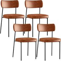 Kit 04 Cadeiras Sala De Jantar L02 Camel - 1