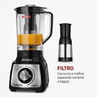 Liquidificador Mondial Turbo Black L-1200 Bi Liquidificador-127v-preto/inox - 3