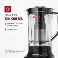Liquidificador Mondial Turbo Black L-1200 Bi Liquidificador-127v-preto/inox