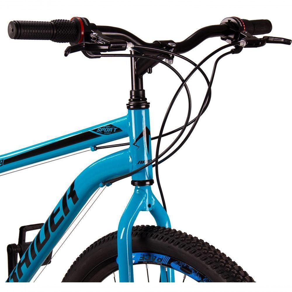 Bicicleta 29 Raider Sport Aço 21 Marchas Freio A Disco Azul+preto - 3