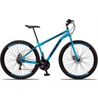 Bicicleta 29 Raider Sport Aço 21 Marchas Freio A Disco Azul+preto - 5