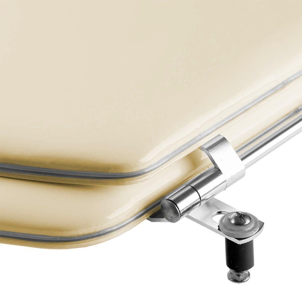 Assento Sanitário Almofadado Azaléa Bege Claro Para Vaso Celite - 3